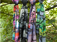 Summer, winter, autumn spring-our beautiful, hand painted silk scarves!